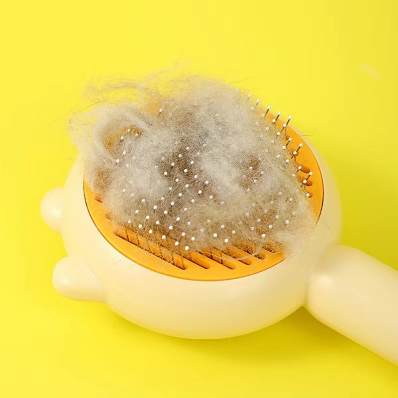 New Cat Ear Massage Hair Comb Pet Special Brush Floating Hair Needle Comb Dog Cat Cleaning Hair Remover Cat-Related Products