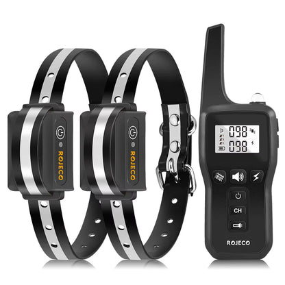 1000M Electric Dog Training Collar Remote Control Training Collar for Pet Rechargeable Dog Bark Control Stop Shock Collar