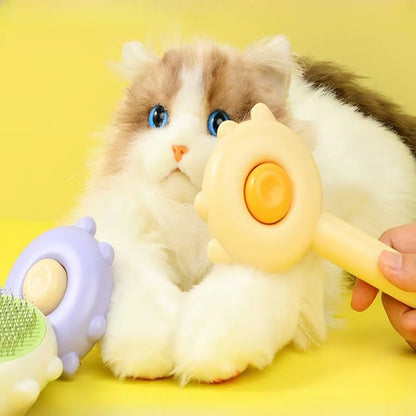 New Cat Ear Massage Hair Comb Pet Special Brush Floating Hair Needle Comb Dog Cat Cleaning Hair Remover Cat-Related Products