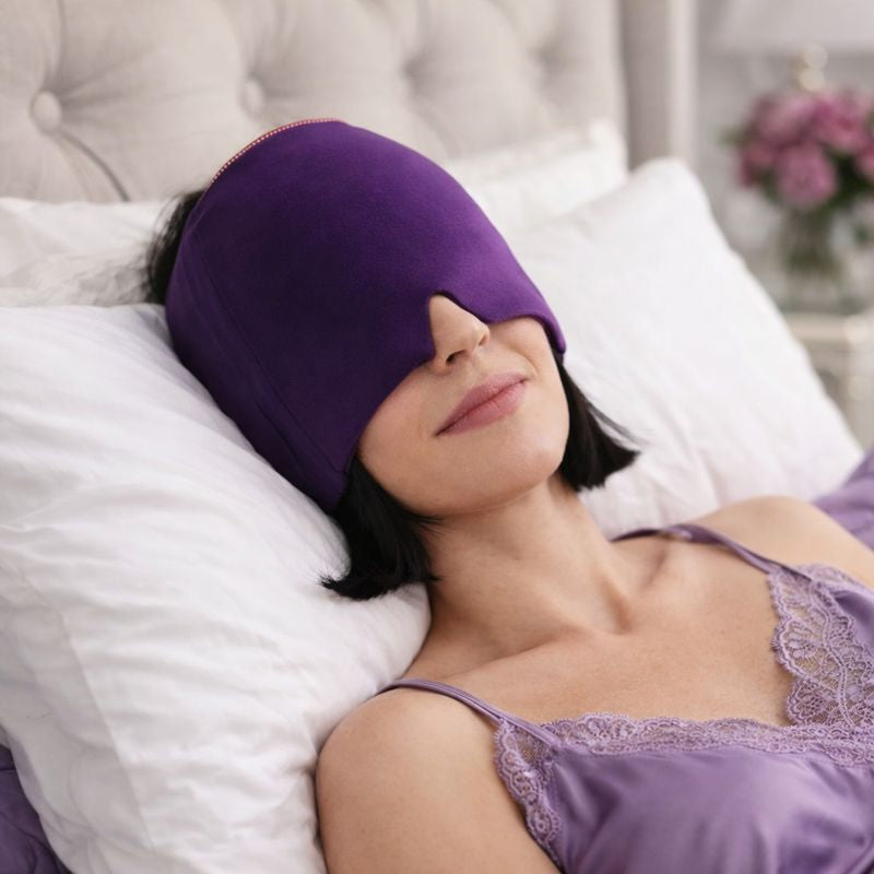 IceRelief™ Hot & Cold Migraine Relief Hat – Gel Compression Therapy Cap