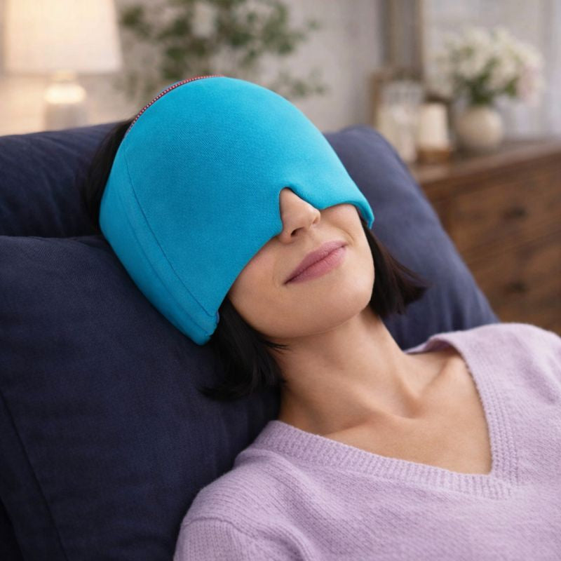 IceRelief™ Hot & Cold Migraine Relief Hat – Gel Compression Therapy Cap