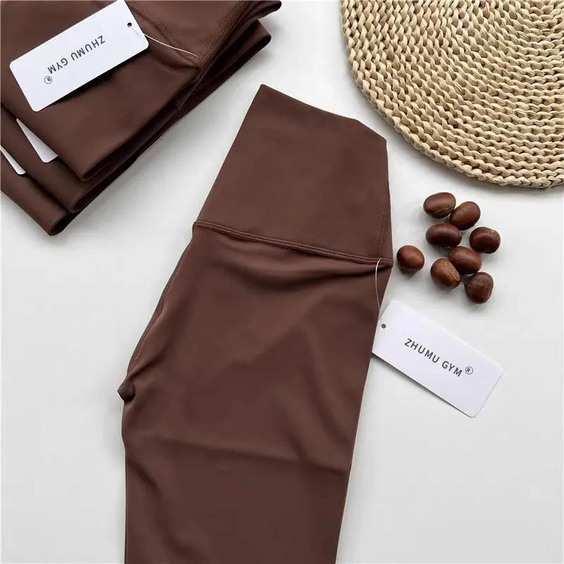 Fitness Women Sport Seamless Leggings High Waist Elastic Solid Yoga Leggings Gym