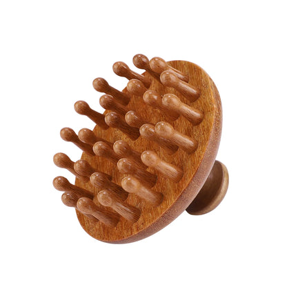 Body Anti Cellulite Cushion Meridian Brush Multi-Functional Wooden Spa Air Cushion Massage Hair Comb Scalp Body Massage Brush