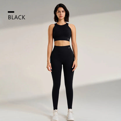 Two Pieces Yoga Set " Premium Quality", High Waisted Leggings and Top