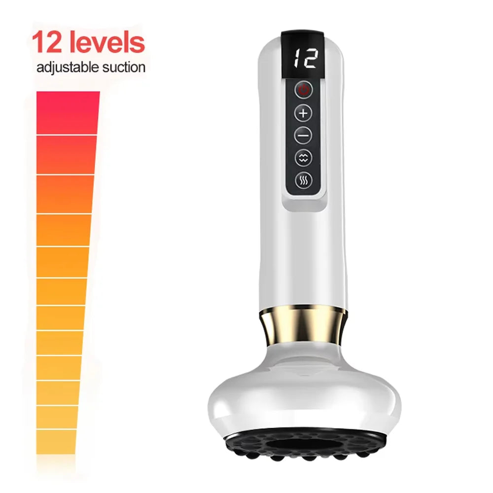 Electric Cupping Massager Vacuum Suction Cup GuaSha Anti Cellulite