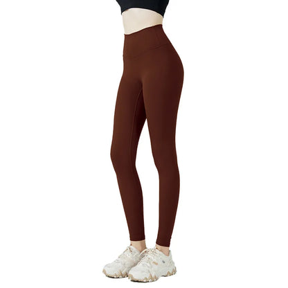 Fitness Women Sport Seamless Leggings High Waist Elastic Solid Yoga Leggings Gym
