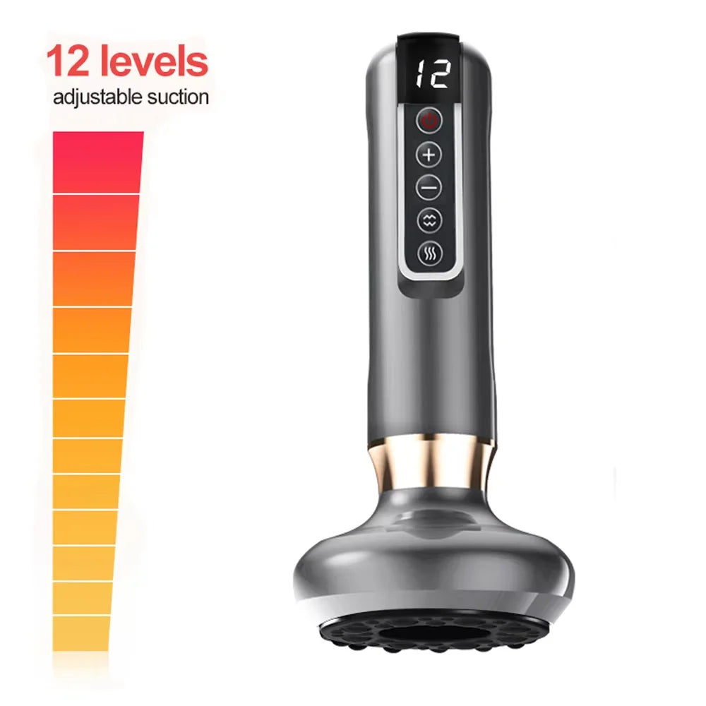 Electric Cupping Massager Vacuum Suction Cup GuaSha Anti Cellulite