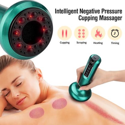Electric Cupping Massager Vacuum Suction Cup GuaSha Anti Cellulite