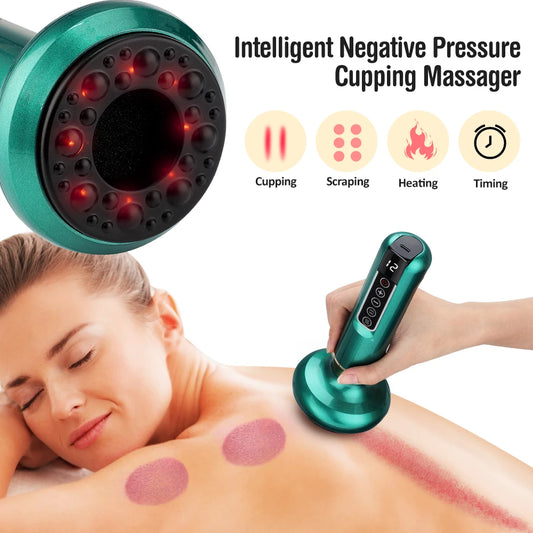 Electric Cupping Massager Vacuum Suction Cup GuaSha Anti Cellulite