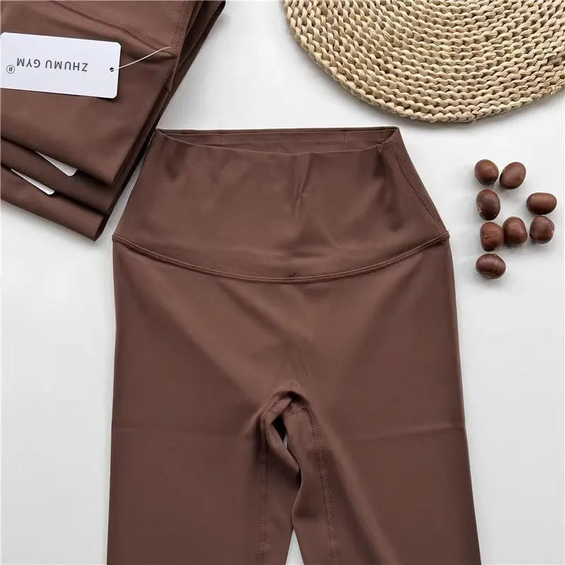 Fitness Women Sport Seamless Leggings High Waist Elastic Solid Yoga Leggings Gym