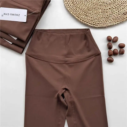 Fitness Women Sport Seamless Leggings High Waist Elastic Solid Yoga Leggings Gym