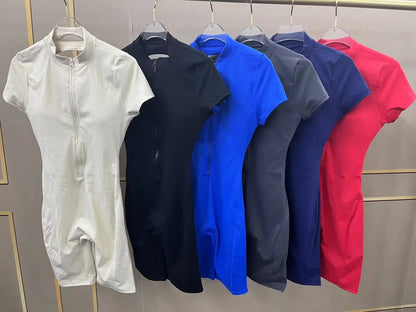 Sporty Backless Bodysuit