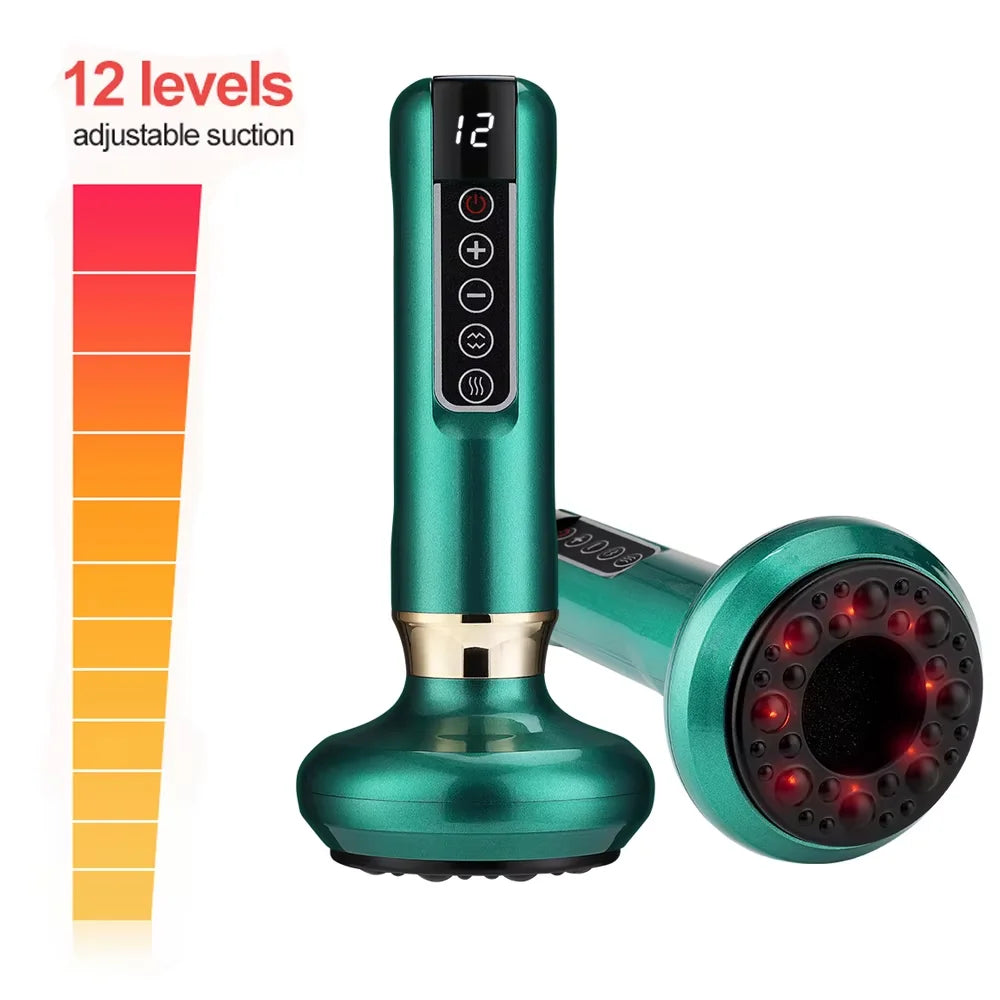 Electric Cupping Massager Vacuum Suction Cup GuaSha Anti Cellulite