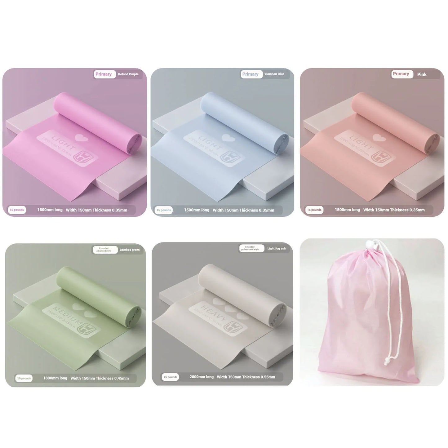 WOSWEIR-Yoga Rally Resistance Strap for Home Stretching