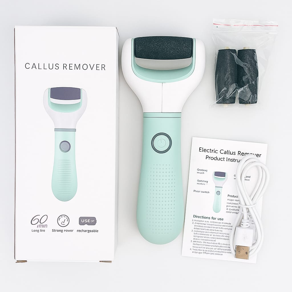 New & Improved Electric Foot Grinder – Gently Removes Dead, Dry & Cracked Skin for Salon-Smooth Feet