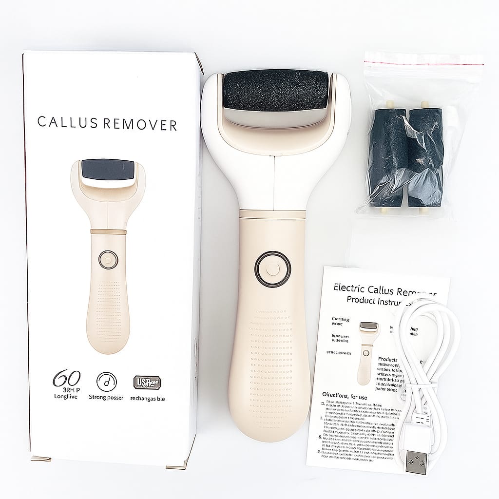 New & Improved Electric Foot Grinder – Gently Removes Dead, Dry & Cracked Skin for Salon-Smooth Feet