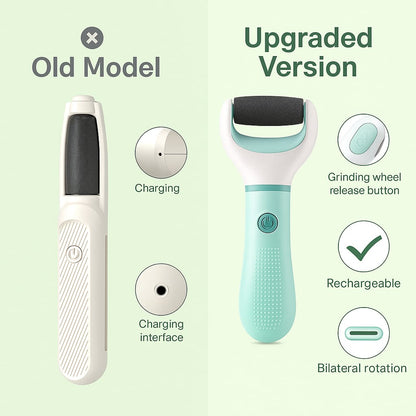 New & Improved Electric Foot Grinder – Gently Removes Dead, Dry & Cracked Skin for Salon-Smooth Feet