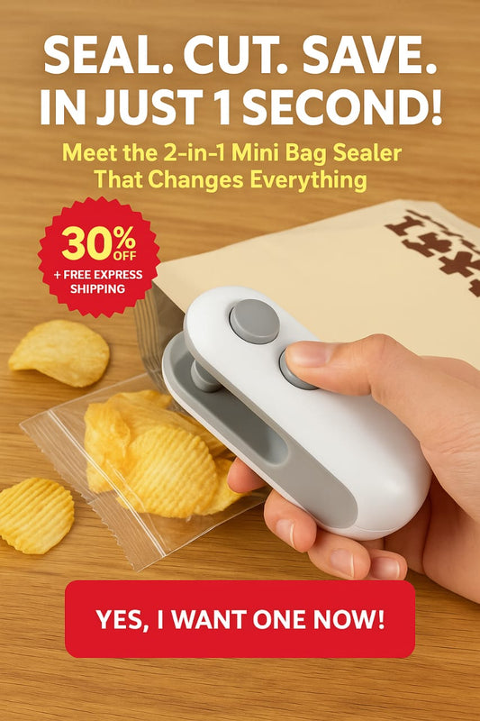 Electric 2-in-1 Bag Sealer & Cutter – Now Available ! 🇫🇮