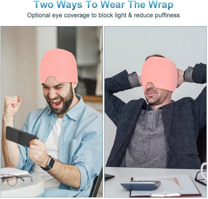 IceRelief™ Hot & Cold Migraine Relief Hat – Gel Compression Therapy Cap