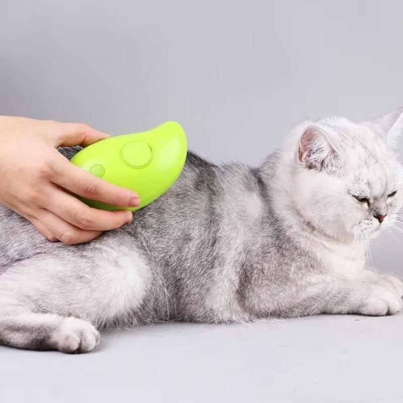 3 in 1 Pet Cat Steamy Comb Dog Cat Kitten Self Cleaning Massage Steam Brush Pet Cat Grooming Hair Removal Spray Brush