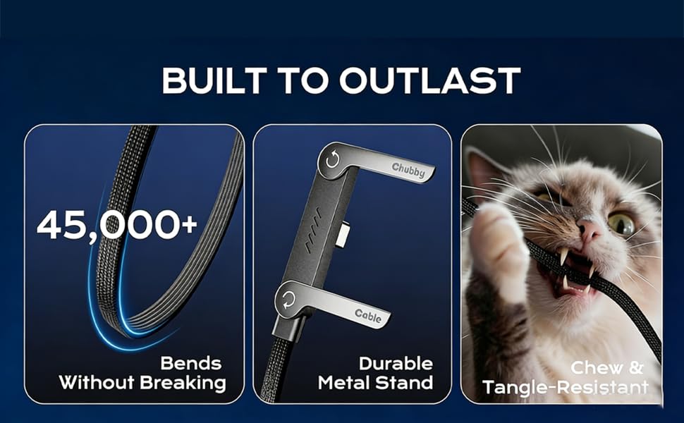 PowerFlex™ 240W Ultra-Fast USB-C Cable Charge Faster. Protect Your Battery. Play Comfortably.